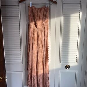 Orange Strapless jumper